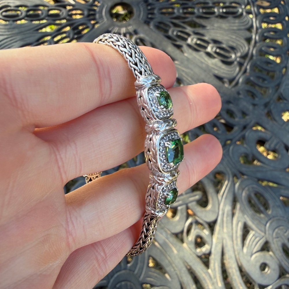 John Hardy Diamond Bracelet 925 - Picture 3 of 5